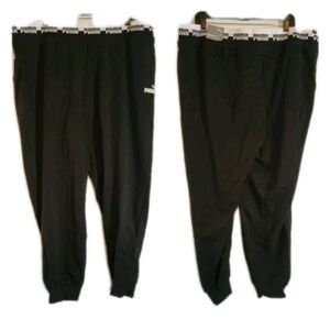 PUMA Amplified Trainer Jogger Pants Spell Out Waist Sweatpants Activewear Soccer